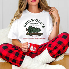 Comfort Colors® Griswold’s Tree Farm Shirt, Funny Christmas Tee, Vintage Holiday Top, Cute Pink Xmas Shirt for Women - Image 2