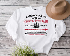 Griswold & Co Christmas Tree Farm Sweatshirt, Retro Holiday Sweatshirt, Family Xmas Movie Sweatshirt, Funny Christmas Vacation Crewneck - Image 8