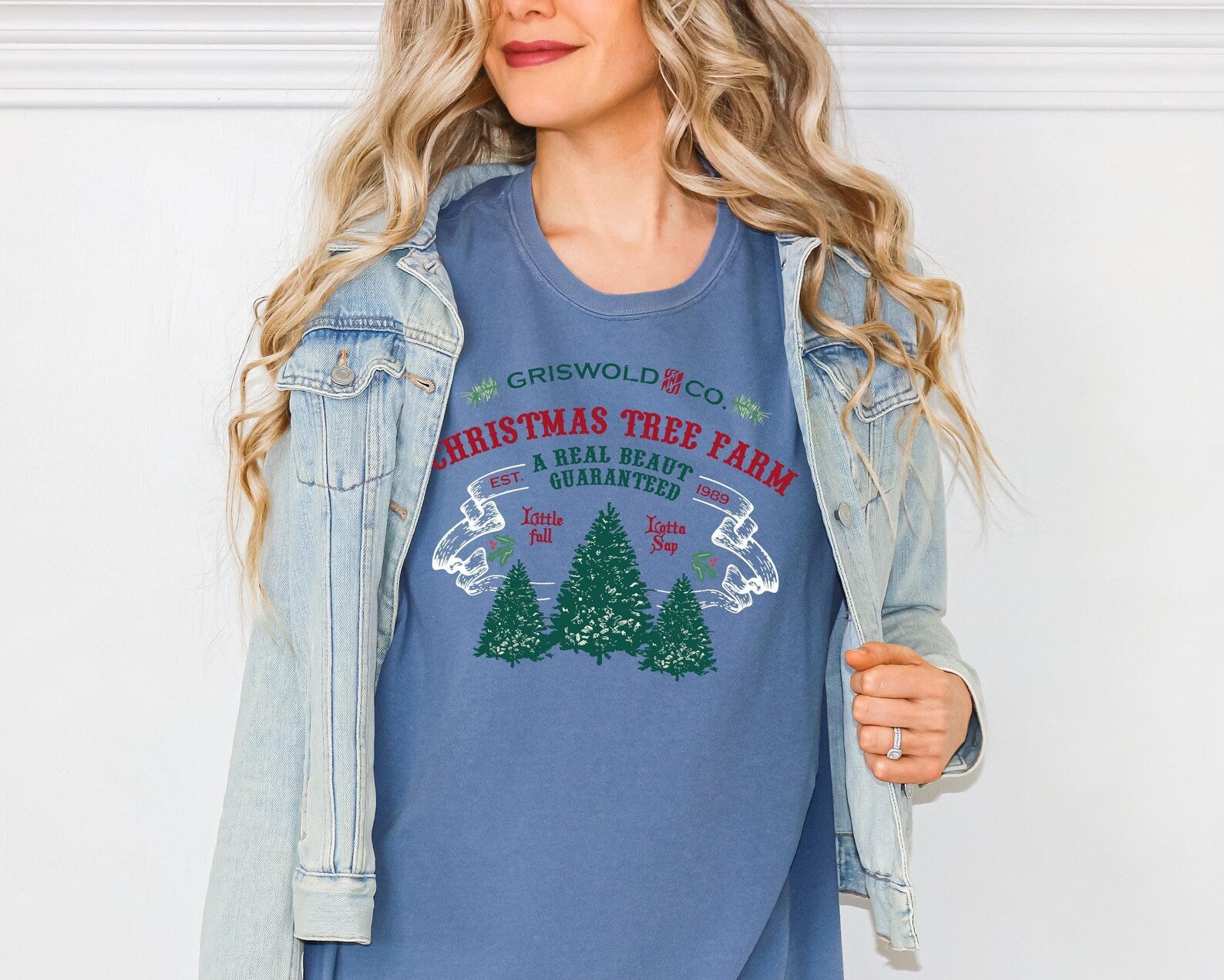 Comfort Colors® Griswold Christmas Tree Farm Shirt, Funny Christmas Shirt Women, Holiday Graphic Tee, Cute Xmas Shirt, Family Gift Tee - Image 3