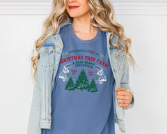 Comfort Colors® Griswold Christmas Tree Farm Shirt, Funny Christmas Shirt Women, Holiday Graphic Tee, Cute Xmas Shirt, Family Gift Tee - Image 3