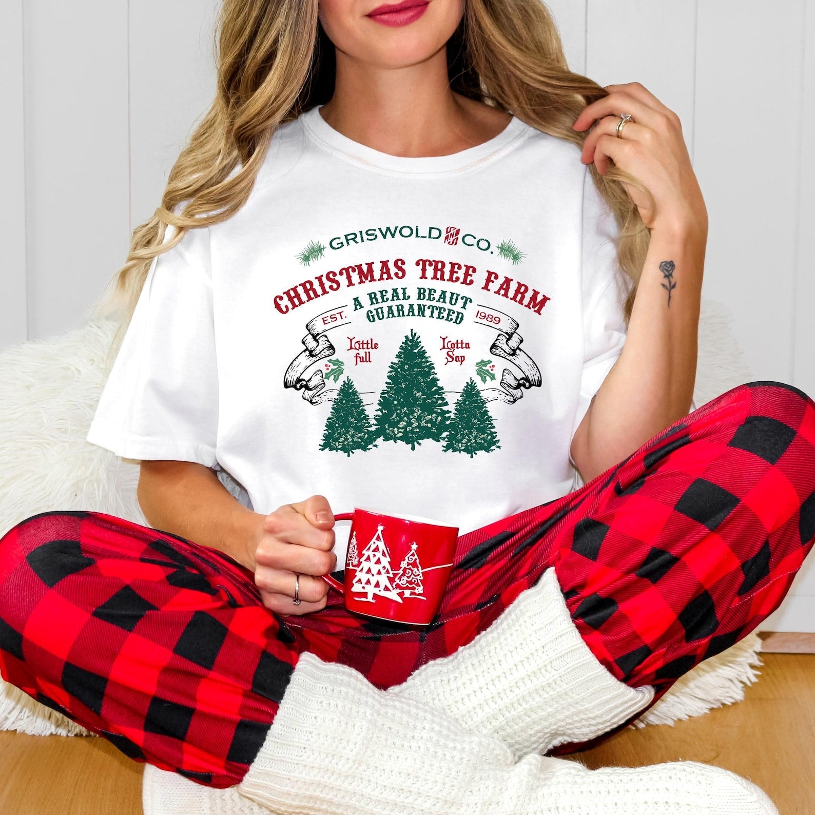 Comfort Colors® Griswold Christmas Tree Farm Shirt, Funny Christmas Shirt Women, Holiday Graphic Tee, Cute Xmas Shirt, Family Gift Tee - Image 8