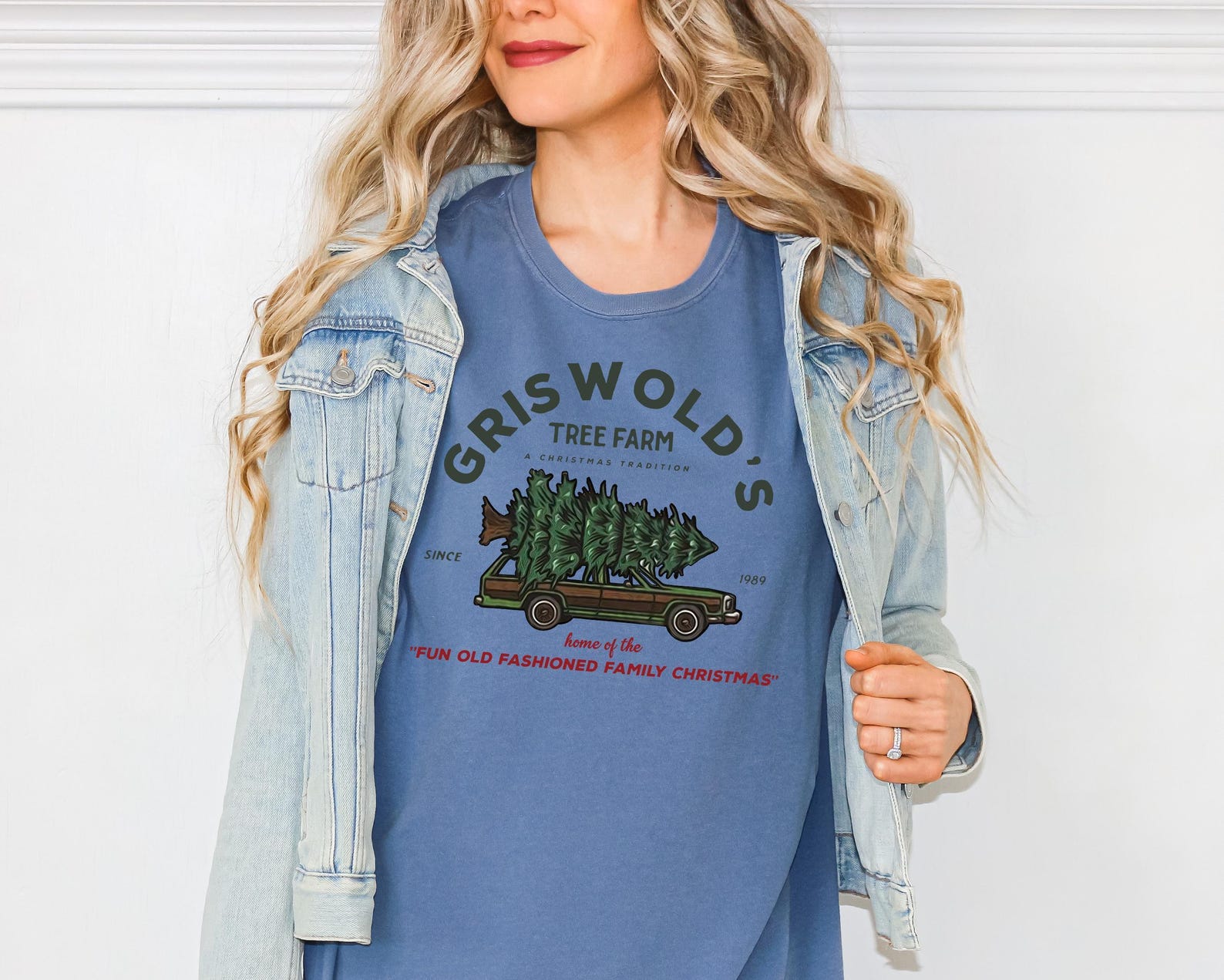 Comfort Colors® Griswold’s Tree Farm Shirt, Funny Christmas Tee, Vintage Holiday Top, Cute Pink Xmas Shirt for Women - Image 8