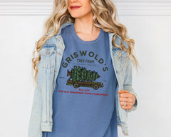 Comfort Colors® Griswold’s Tree Farm Shirt, Funny Christmas Tee, Vintage Holiday Top, Cute Pink Xmas Shirt for Women - Image 8