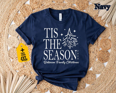 Tis The Season Christmas Shirt, Personalized Family Christmas Tee, Custom Holiday Shirt, Matching Family Xmas Shirt, Christmas Tree Shirt - Image 6
