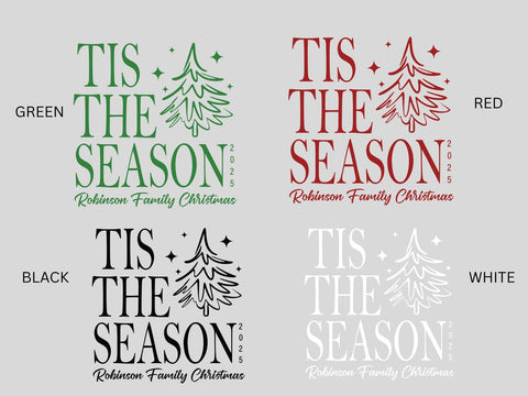 Tis The Season Christmas Shirt, Personalized Family Christmas Tee, Custom Holiday Shirt, Matching Family Xmas Shirt, Christmas Tree Shirt - Image 11