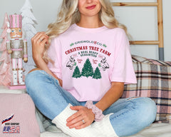 Comfort Colors® Griswold Christmas Tree Farm Shirt, Funny Christmas Shirt Women, Holiday Graphic Tee, Cute Xmas Shirt, Family Gift Tee